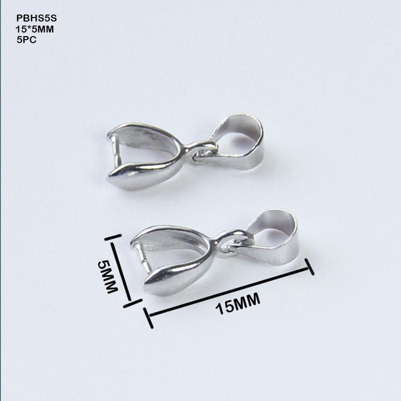 MG Traders Pendant Pbhs5S Pendant Bckle Head Silver 15*5Mm Small 5Pc)