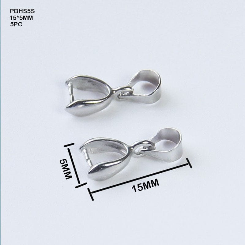 MG Traders 1 Jewellery Pbhs5S Pendant Bckle Head Silver 15*5Mm Small 5Pc)