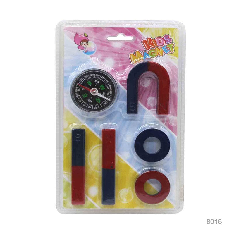 MG Traders 1 Magnet Sheet & Buttons 8016 Magnet Game With Compass 6Pcs