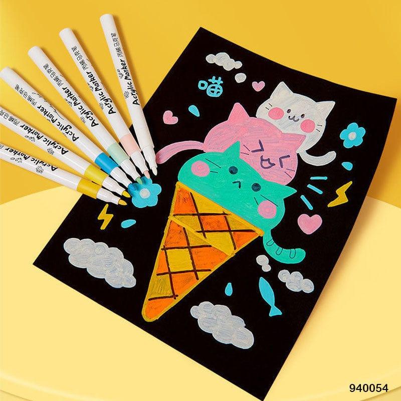 MG Traders 1 Marker 940054 Acrylic Marker Pen 12 Color