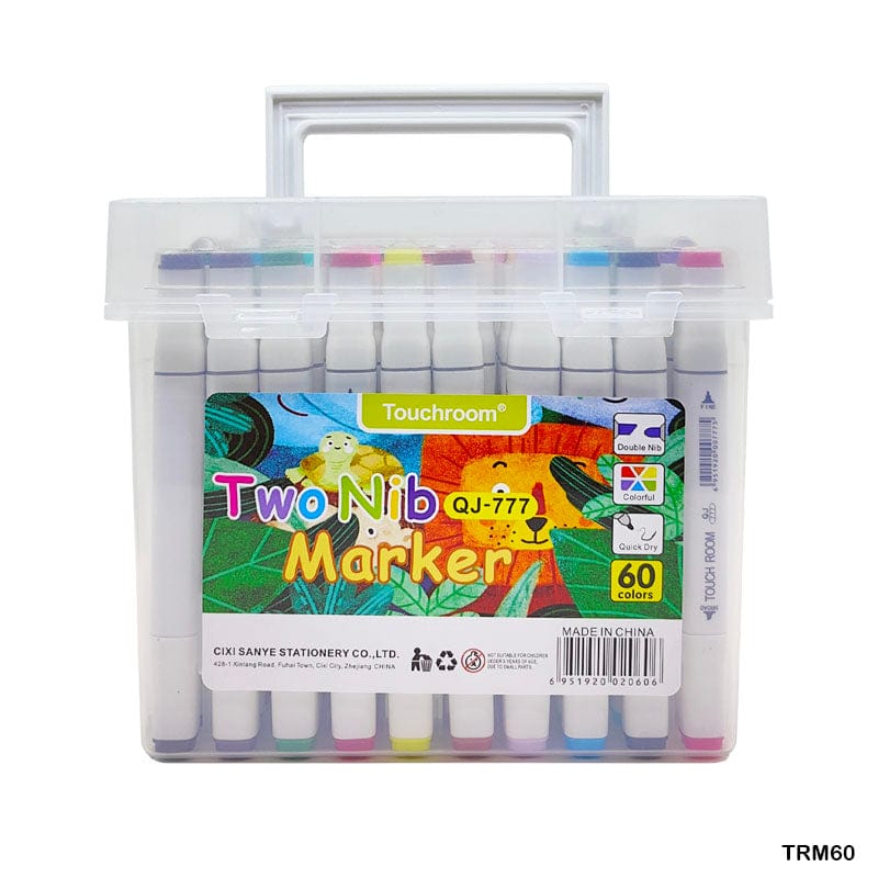 MG Traders 1 Marker Touch Room Marker Set  60 Color Box (Trm60)