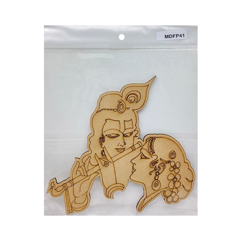 MG Traders MDF & wooden Crafts Mdf Cutout Engraved (Mdfp41) (15 X 16Cm)