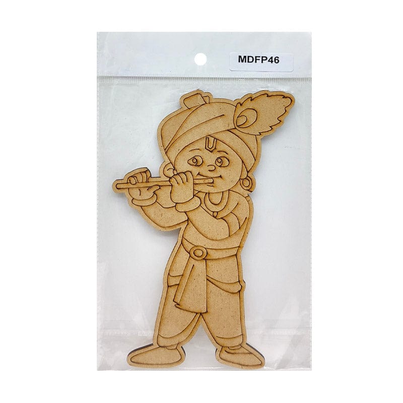 MG Traders MDF & wooden Crafts Mdf Cutout Engraved (Mdfp46) (15 X 9.5Cm)