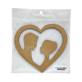 MG Traders 1 MDF Mdf Cutout Heart Design 5 Inch (Mdfhd1)