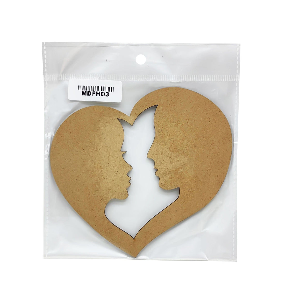 MG Traders MDF & wooden Crafts Mdf Cutout Heart Design 5 Inch (Mdfhd3)