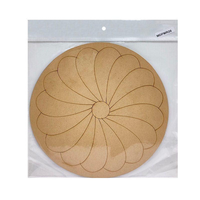 MG Traders 1 MDF Mdf Cutout Mandala Engrave 3Mm*10Inch (Mdfmr26)