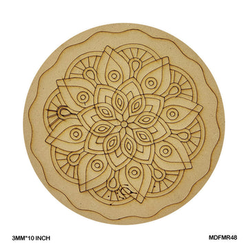 MG Traders 1 MDF Mdf Cutout Mandala Engrave 3Mm*10Inch (Mdfmr48)