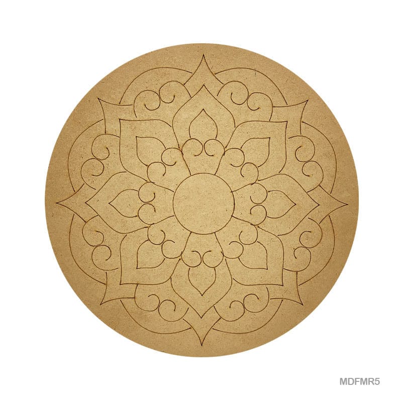 MG Traders 1 MDF Mdf Cutout Mandala Engrave 3Mm*10Inch (Mdfmr5)