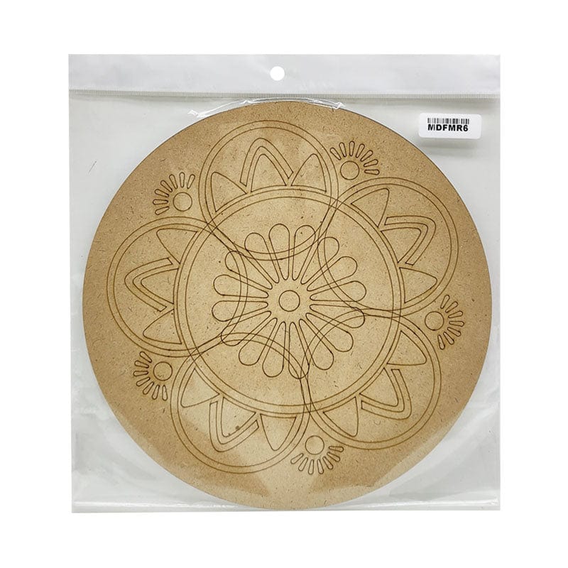 MG Traders 1 MDF Mdf Cutout Mandala Engrave 3Mm*10Inch (Mdfmr6)