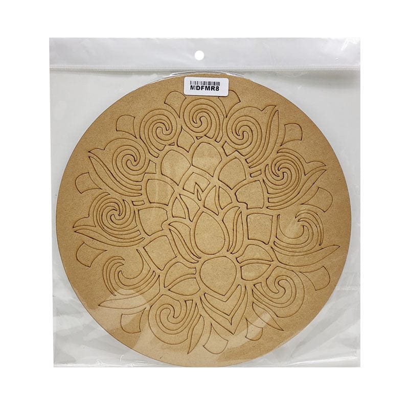 MG Traders MDF & wooden Crafts Mdf Cutout Mandala Engrave 3Mm*10Inch (Mdfmr8)