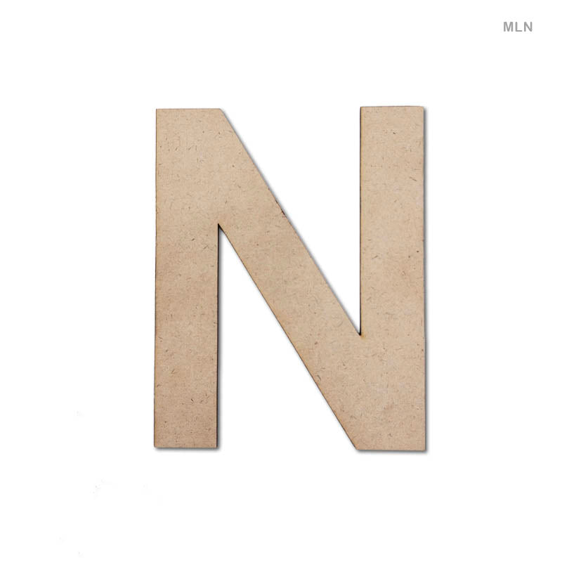 MG Traders 1 MDF Mdf Letter N (6") (Mln)
