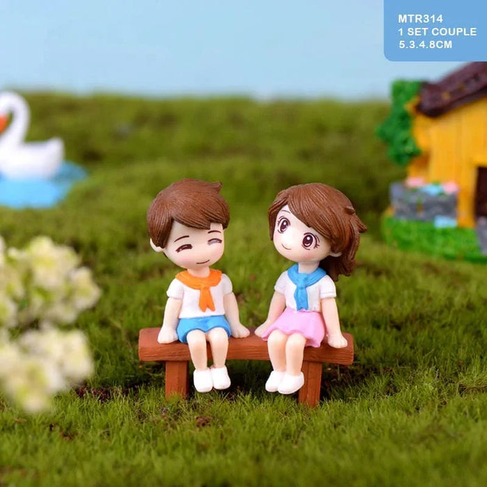 Miniature Model Mtrc314 1 Set Of Couple N Bench