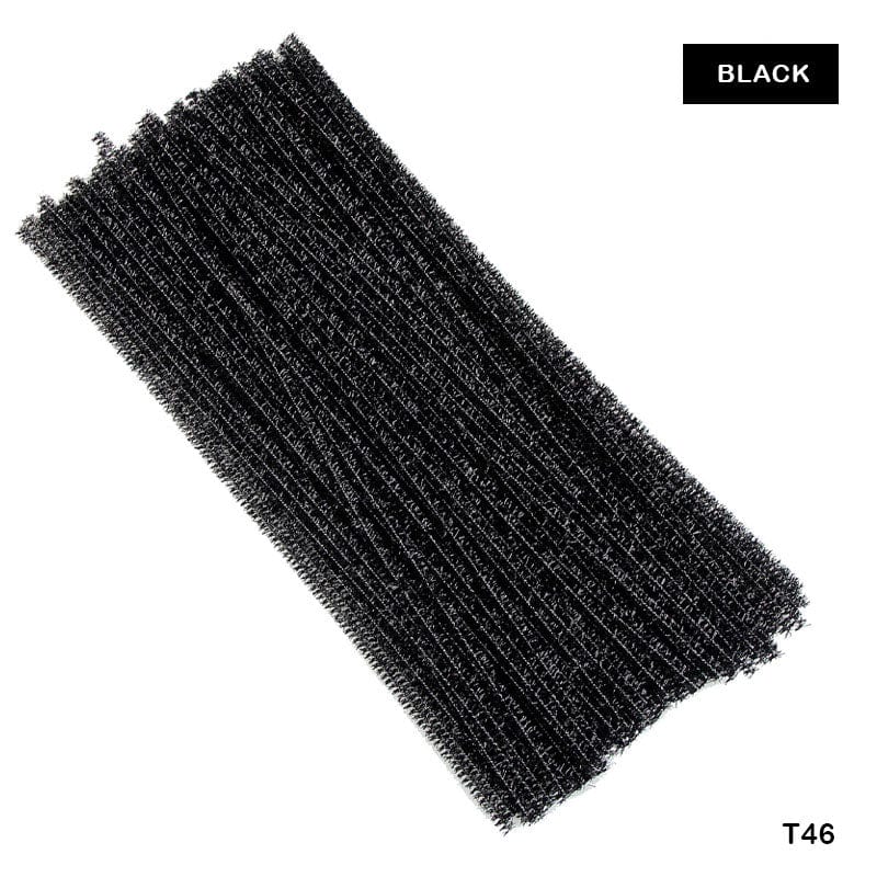 MG Traders 1 Other material Pipe Cleaner Glitter 100Pc Black (T46)