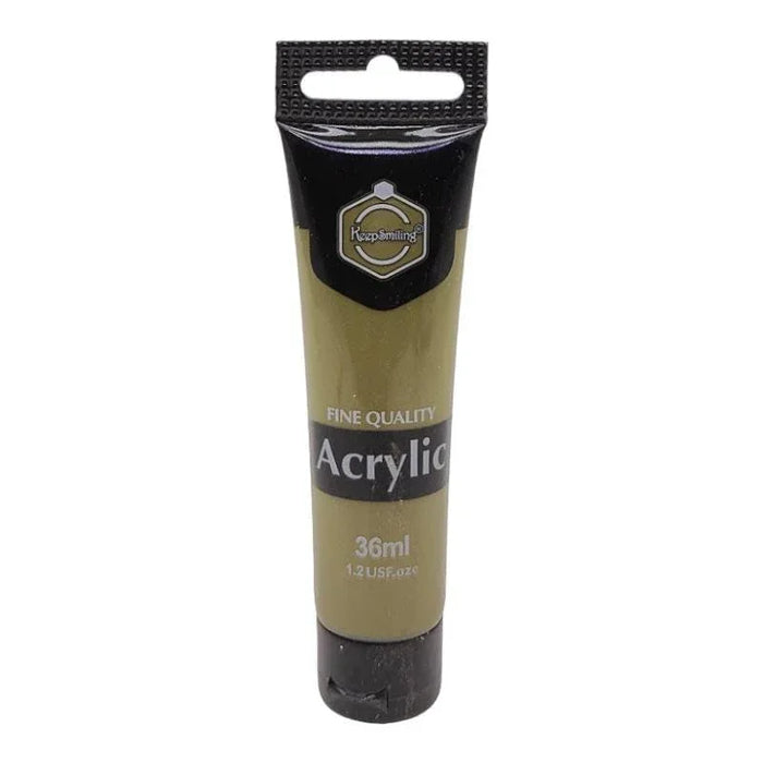 Earthy Olive Green Acrylic Paint (36ml Tube) for Natural Tones