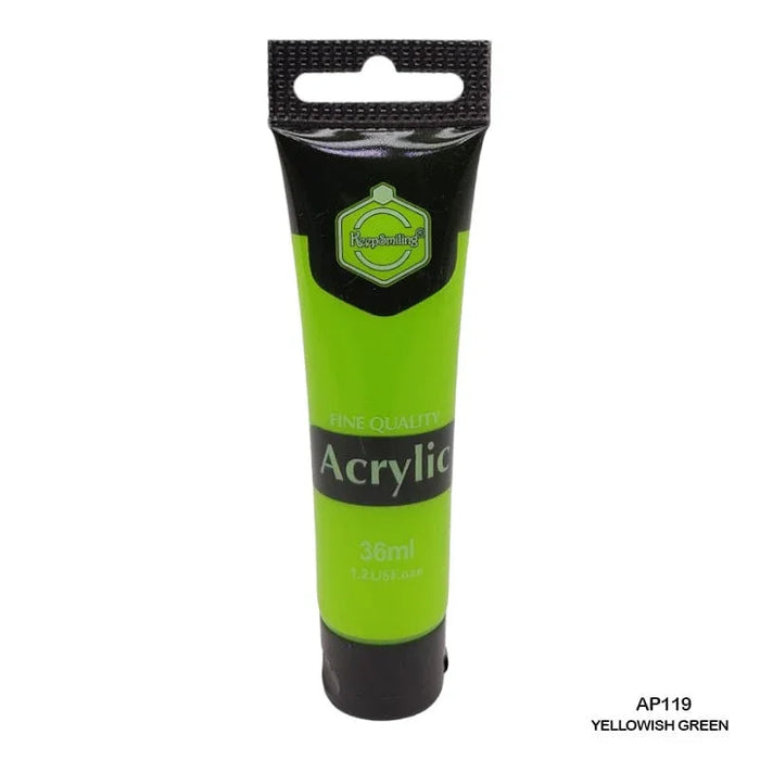 Yellowish Green Acrylic Paint 36ml - Vibrant & Bright