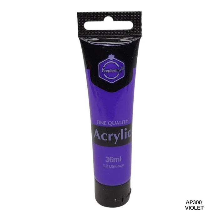 Rich Violet Acrylic Paint (36ml Tube) for Depth & Contrast