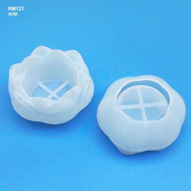 MG Traders 1 Resin Art & Supplies Rm127 Silicon Mold Lotus Shape Candle