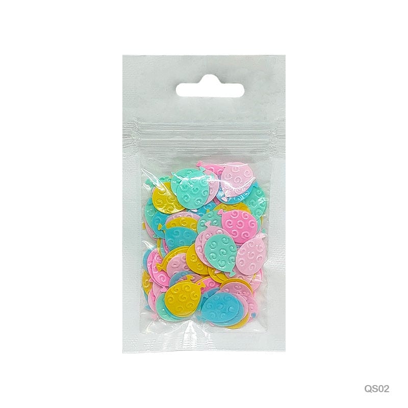 MG Traders Sequin Qs02 Ballon 10Mm Multi 10Gm Sequins