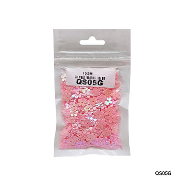 Qs05G Flower 7Mm L Pink 10Gm Sequins