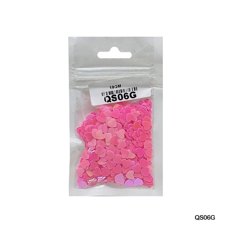 MG Traders 1 Sequin Qs06G Heart 5Mm 10Gm Sequins