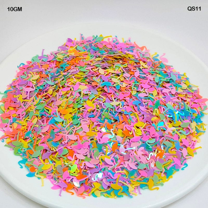 MG Traders 1 Sequin Qs11 Flemingo 10-20Mm 10Gm Sequins