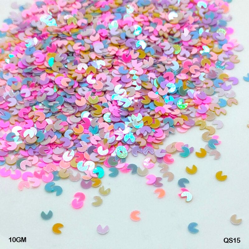 MG Traders 1 Sequin Qs15 Multi Pacman 3Mm 10Gm (Qs15)