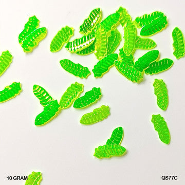 Qs77C 10Gm Sequins Ss Leaf