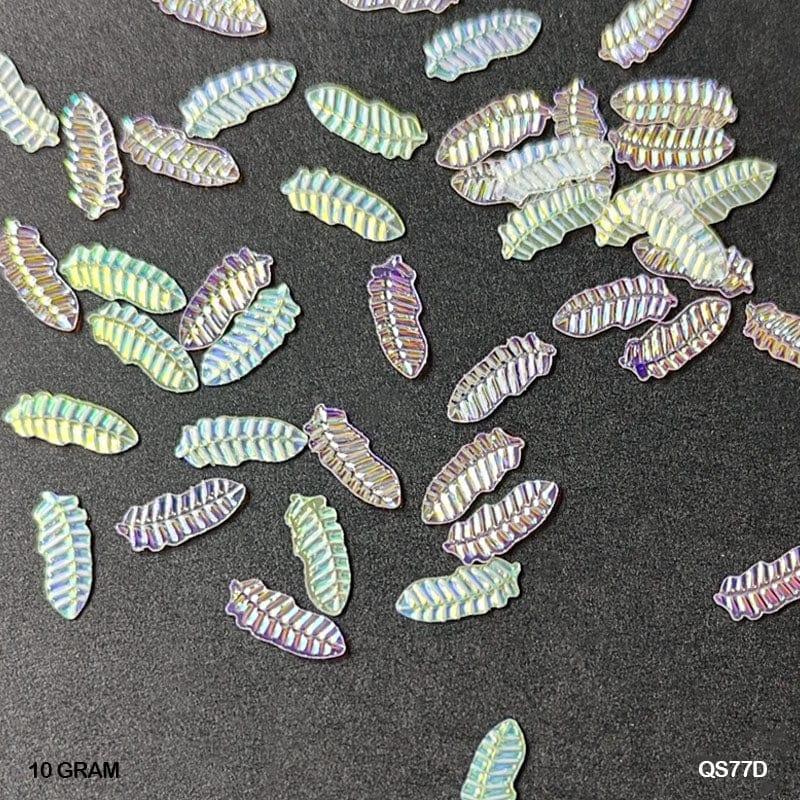 MG Traders 1 Sequin Qs77D 10Gm Sequins Ss Leaf