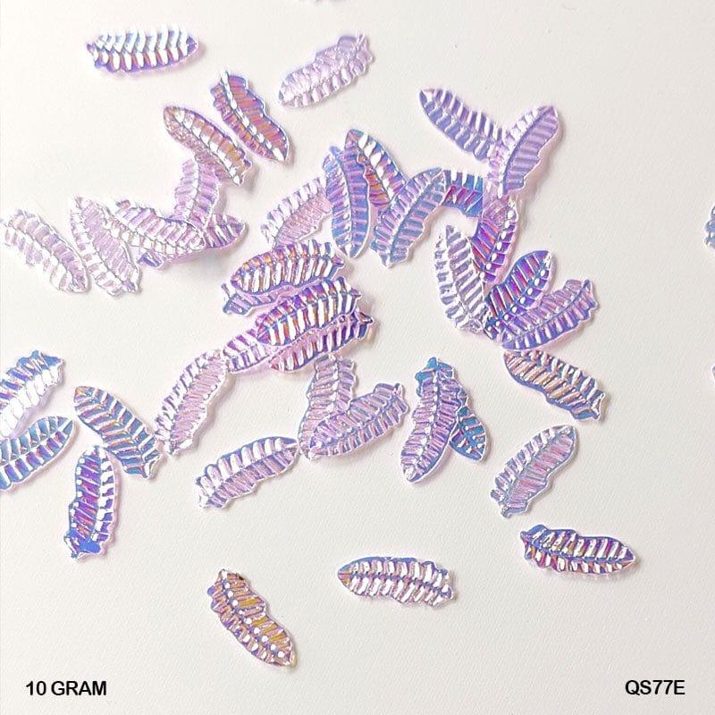MG Traders 1 Sequin Qs77E 10Gm Sequins Ss Leaf