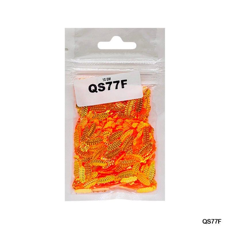 MG Traders 1 Sequin Qs77F 10Gm Sequins Ss Leaf
