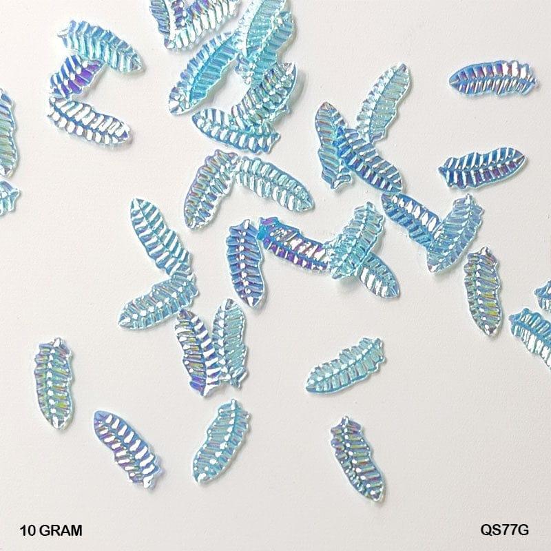 MG Traders 1 Sequin Qs77G 10Gm Sequins Ss Leaf