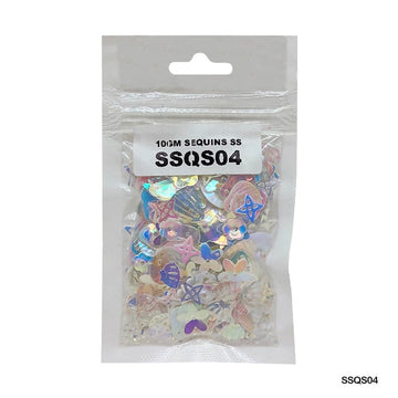 MG Traders 1 Sequin Ssqs04 Multi 10Gm Sequins Ss