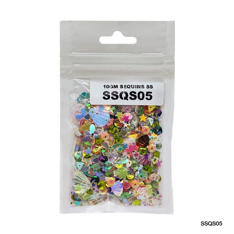MG Traders 1 Sequin Ssqs05 Multi 10Gm Sequins Ss