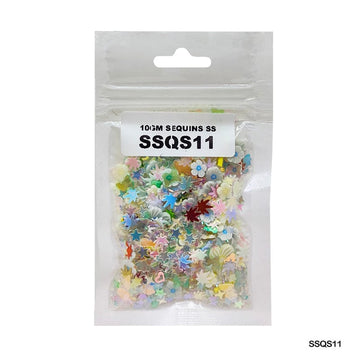 MG Traders 1 Sequin Ssqs11 Multi 10Gm Sequins Ss