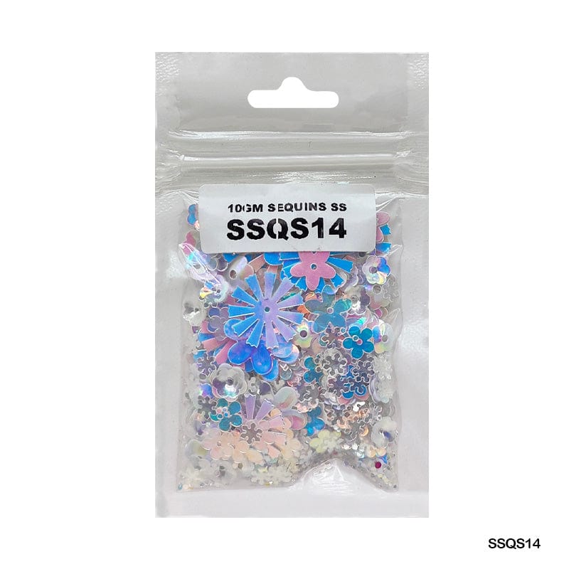 MG Traders 1 Sequin Ssqs14 Multi 10Gm Sequins Ss