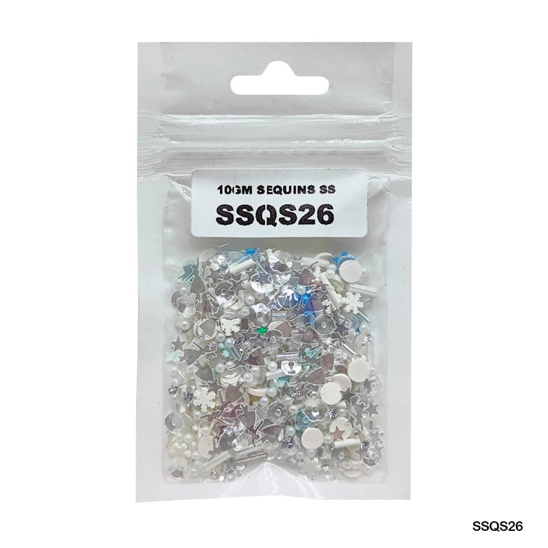 MG Traders 1 Sequin Ssqs26 Multi 10Gm Sequins Ss