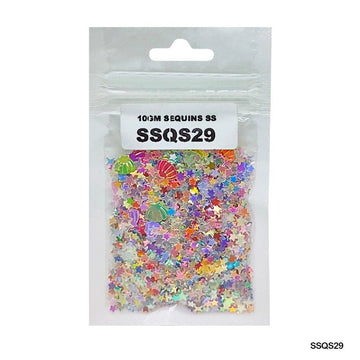 MG Traders 1 Sequin Ssqs29 Multi 10Gm Sequins Ss