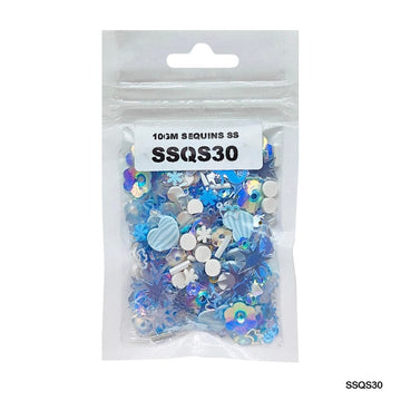 MG Traders 1 Sequin Ssqs30 Multi 10Gm Sequins Ss