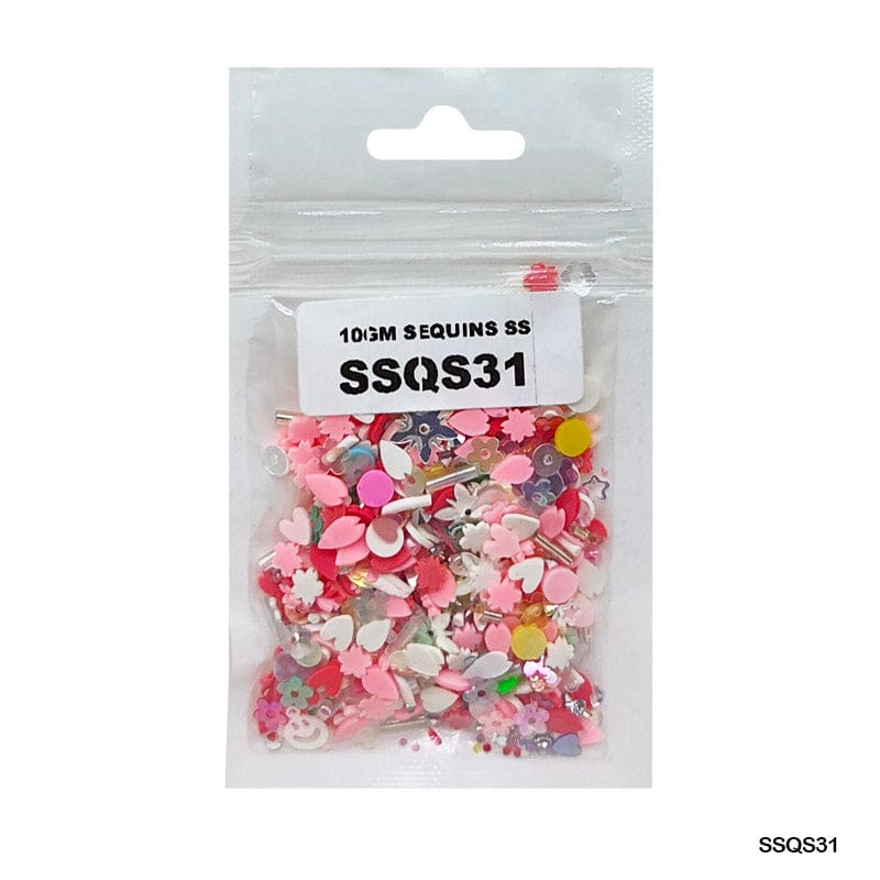 MG Traders 1 Sequin Ssqs31 Multi 10Gm Sequins Ss