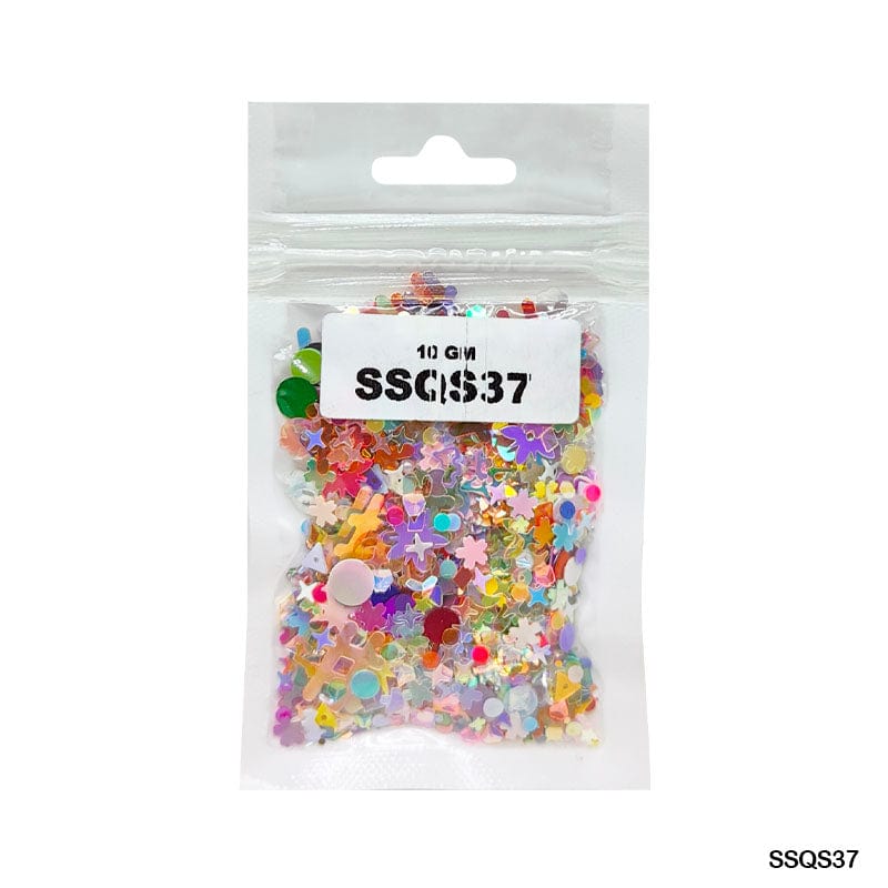 MG Traders 1 Sequin Ssqs37 Multi 10Gm Sequins Ss
