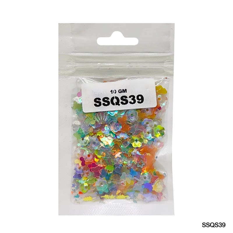 MG Traders 1 Sequin Ssqs39 Multi 10Gm Sequins Ss