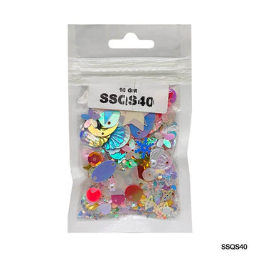Ssqs40 Multi 10Gm Sequins Ss