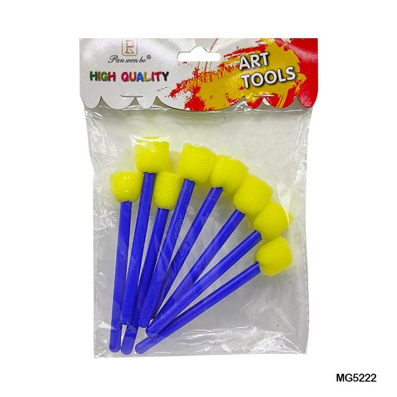 MG Traders 1 Sponge Roller 8Pc Sponge Sticks Blue (Mg5222)