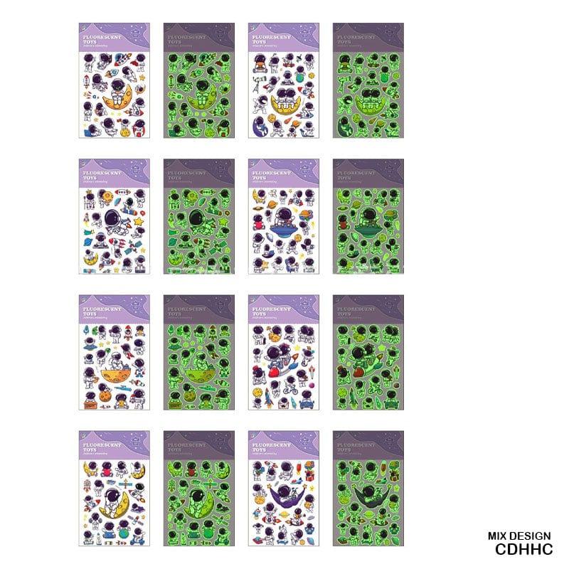 MG Traders 1 Stickers Cdhhc Fluorescent Glow In Dark Sticker