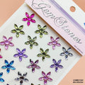 MG Traders 1 Stickers Cxm015H Gem Stones Flower Sticker