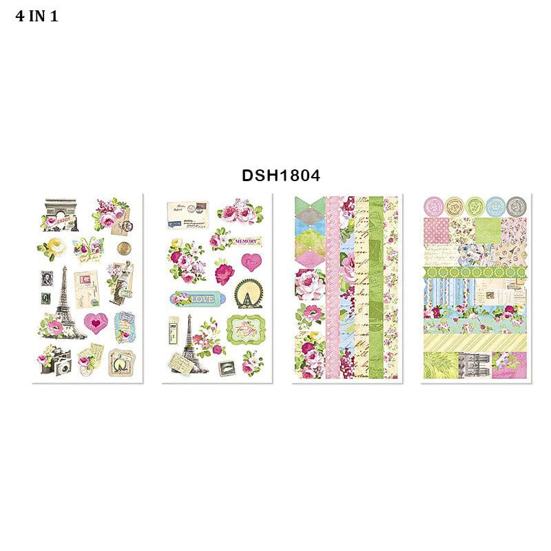 MG Traders Stickers Deco Sticker Eno 4In1 (Dsh1804)