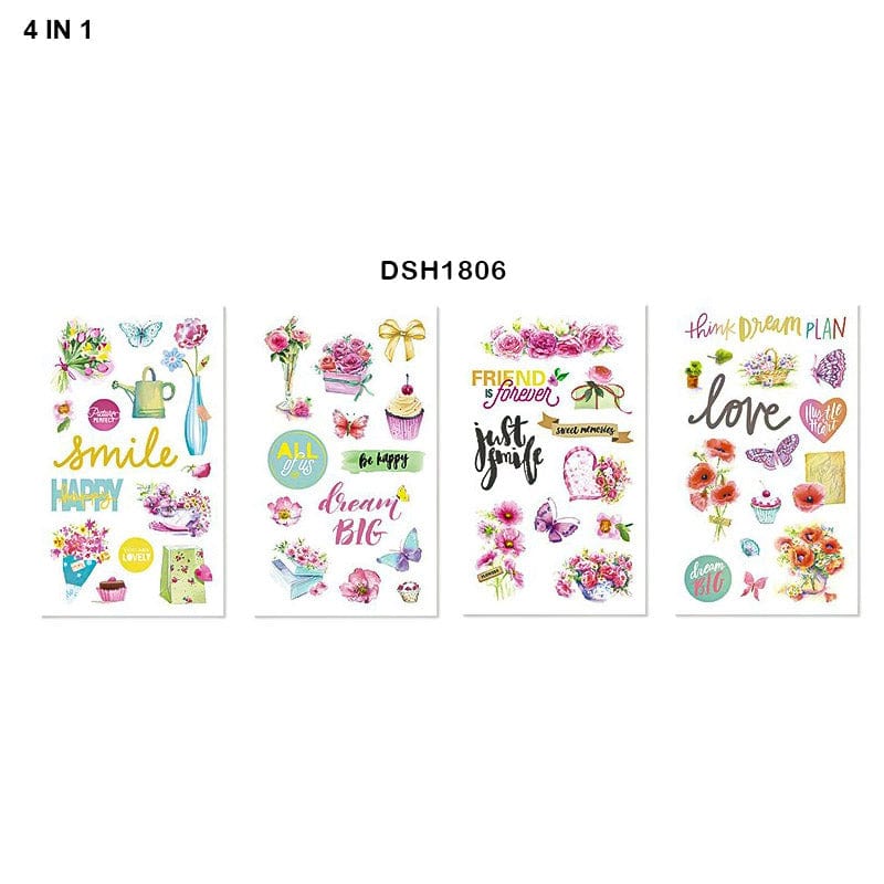 MG Traders Stickers Deco Sticker Eno 4In1 (Dsh1806)