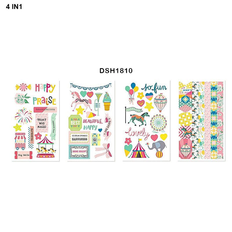 MG Traders Stickers Deco Sticker Eno 4In1 (Dsh1810)