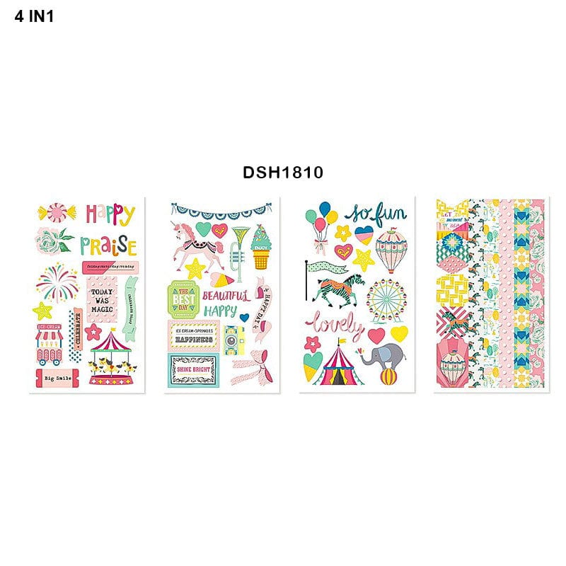 MG Traders 1 Stickers Deco Sticker Eno 4In1 (Dsh1810)