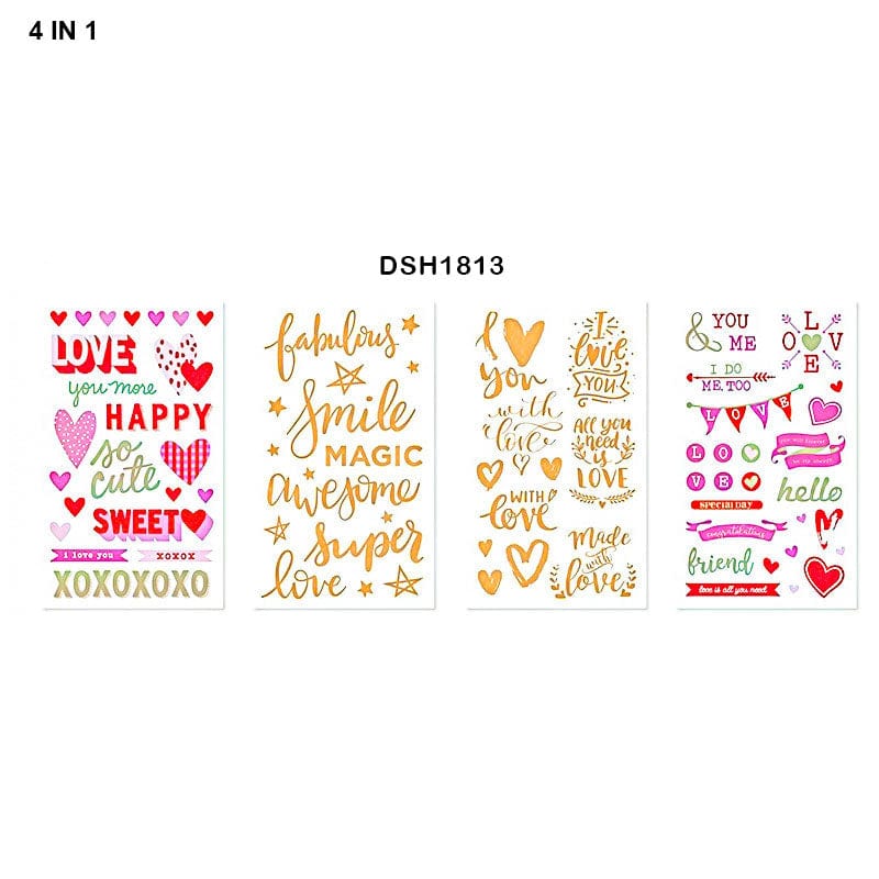 MG Traders Stickers Deco Sticker Eno 4In1 (Dsh1813)